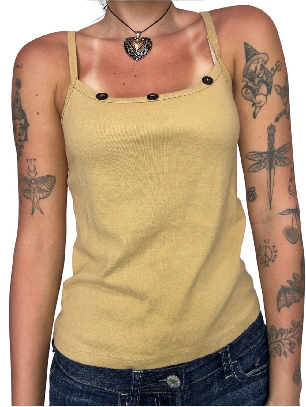 Y2K Women’s Button-Trim Tank Top